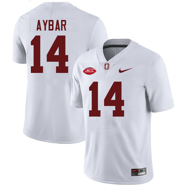 #14 Wilfredo Aybar Stanford Cardinal College Football Jerseys Stitched-White #14 Wilfredo Aybar Stanford Cardinal College Football Jerseys Stitched-White